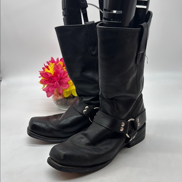 Roper Black Leather Men's Boots - Picture 1 of 7